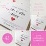 Personalised 1st Anniversary Card With Paper Heart, thumbnail 3 of 6