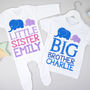 Personalised Elephant Big Brother Little Sister Set, thumbnail 1 of 3