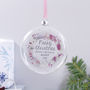 Personalised Wreath 'Merry Christmas' Flat Bauble, thumbnail 5 of 8