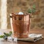 Handmade Solid Copper Ice Bucket And Beverage Pot, thumbnail 1 of 3