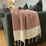 Personalised Handwoven Sofa Throw Gift For Her, thumbnail 7 of 12