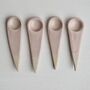 Handmade Small Blush Pink Pottery Salt Or Spice Spoon, thumbnail 2 of 7