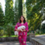 Indian Cotton Fuchsia Print Pyjama Set, thumbnail 4 of 4