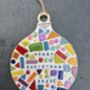 Merry Christmas Hanging Bauble Letterbox Craft Kit, thumbnail 1 of 2