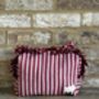 Hand Block Printed Ruffle Make Up Bag/Organiser, thumbnail 3 of 5