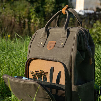 Waxed Canvas Backpack Cooler, 5 of 6