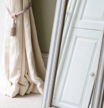 Soft Grey Vintage Style Floor Standing Mirror, 2 of 3