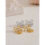 Monaco D’or Gold Ribbon Love Charm Necklace Set, thumbnail 4 of 4