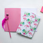 Flamingos A5 Notebook With 40 Blank Pages, thumbnail 2 of 3