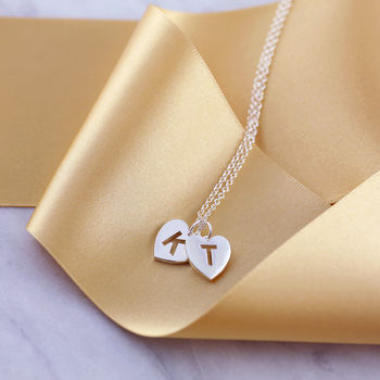 Pierced Heart Initial Necklace, 3 of 5