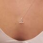Mini Twisted T Bar Necklace, thumbnail 1 of 8