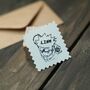 Anime Boys Gifts Personalised Rubber Stamp, thumbnail 1 of 3
