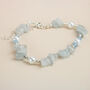 Silver And Light Blue Crystal Bracelet, thumbnail 3 of 4