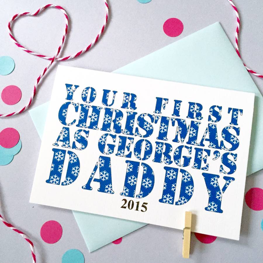 Personalised First Christmas As Parents Card By Ruby Wren Designs