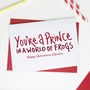 Prince In A World Of Frogs Valentine Card, thumbnail 1 of 2