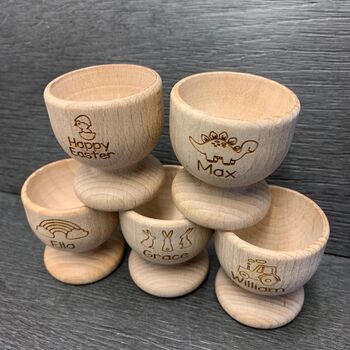 Wooden Egg Cups, 5 of 6
