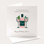 Funny Birthday Card For A Gin Lover Personalised Pink Gin Design, thumbnail 1 of 4