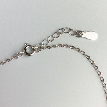 Sterling Silver 'Love You' Heart Bracelet, 4 of 5