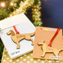 Personalised Dog Breed Wooden Christmas Tree Decoration, thumbnail 7 of 12