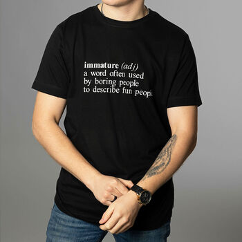 Funny Immature Mens T Shirt Gift For Him, 2 of 2
