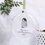 Personalised First Christmas Baby Penguin Bauble, thumbnail 8 of 8