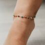 Multicolour Evil Eye Protection Indian Anklet, thumbnail 3 of 3