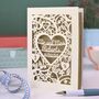 Personalised Papercut Wedding Card, thumbnail 1 of 8