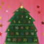 Christmas Tree Reusable Fabric Advent Calendar, thumbnail 1 of 5