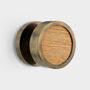Contemporary Internal Door Knobs With Wood Insert, thumbnail 1 of 12