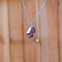 British Double Decker Union Jack Bus Necklace, thumbnail 1 of 2