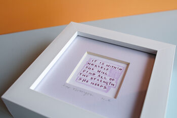 Positivity Quote Strong Women Mini Art Print, 3 of 10