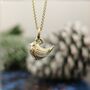Robin Solid Fine Gold Charm Pendant Or Necklace, thumbnail 5 of 8