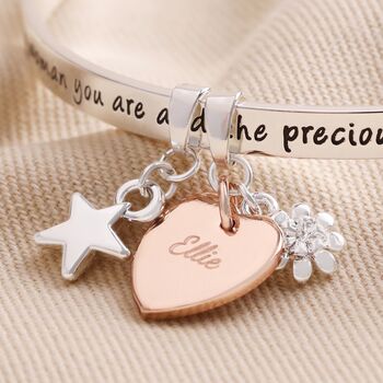 Personalised 'Daughter' Meaningful Word Bangle, 4 of 6