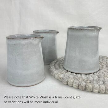 Fair Trade Handmade Glazed Minimalist Stoneware Jug, 10 of 12