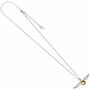 Harry Potter Sterling Silver Golden Snitch Necklace With Crystals, thumbnail 6 of 7