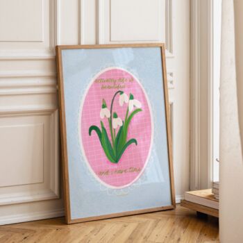 Snowdrops | Life Quote Print, 2 of 2