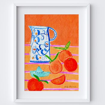 Orange Juice Scene Art Print, 2 of 5