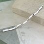Chunky Sterling Silver Dot And Dash Link Bracelet, thumbnail 3 of 5