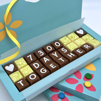 Days With You Personalised Anniversary Chocolates, 3 of 7