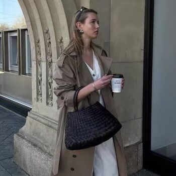 Hand Weaving Leather Bag Tote, 7 of 12