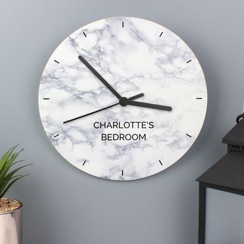 Personalised Marble Effect Clock, 4 of 4