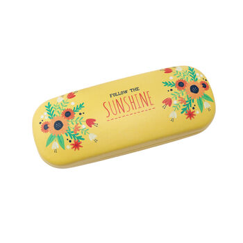 Sunflower Hard Glasses Case | Microfibre Cleaning Cloth, 4 of 5