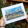 'Coney Island, New York' Recycled Paper Collage Print, thumbnail 1 of 5