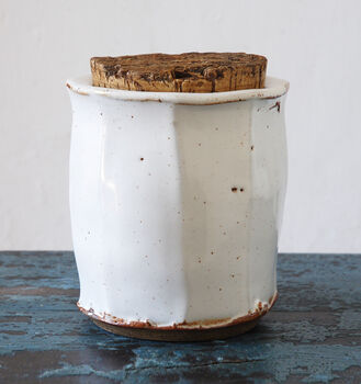 Hand Thrown Jar With Cork Lid, 6 of 10