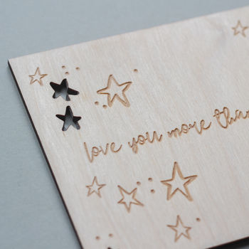 'Love You More Than All The Stars' Valentine's Card, 3 of 4