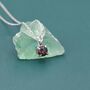 Sterling Silver Tiny Black Opal Pendant Necklace, thumbnail 7 of 12