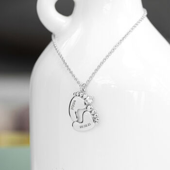 Personalised Baby Feet Necklace, 2 of 9