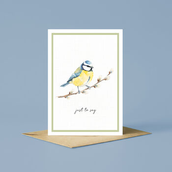 Blue Tit Just To Say Card, 2 of 6