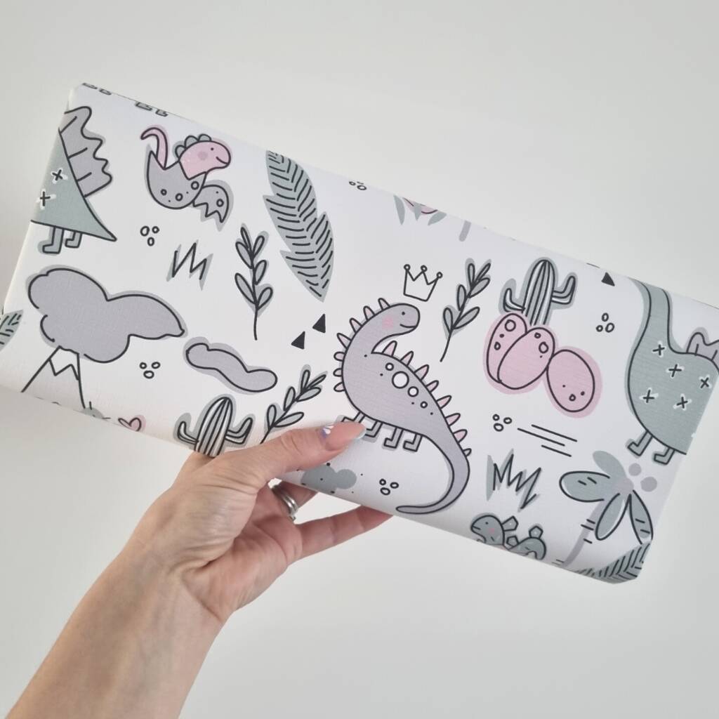 Dinosaur Deluxe Travel Baby Changing Mat By Little Duo