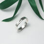 Women's Silver Engraved Personalised Ring, thumbnail 11 of 12
